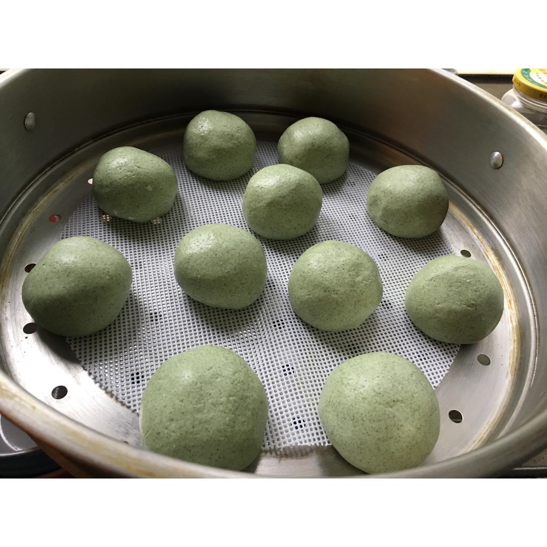 网红青团～～咸蛋黄肉松青团