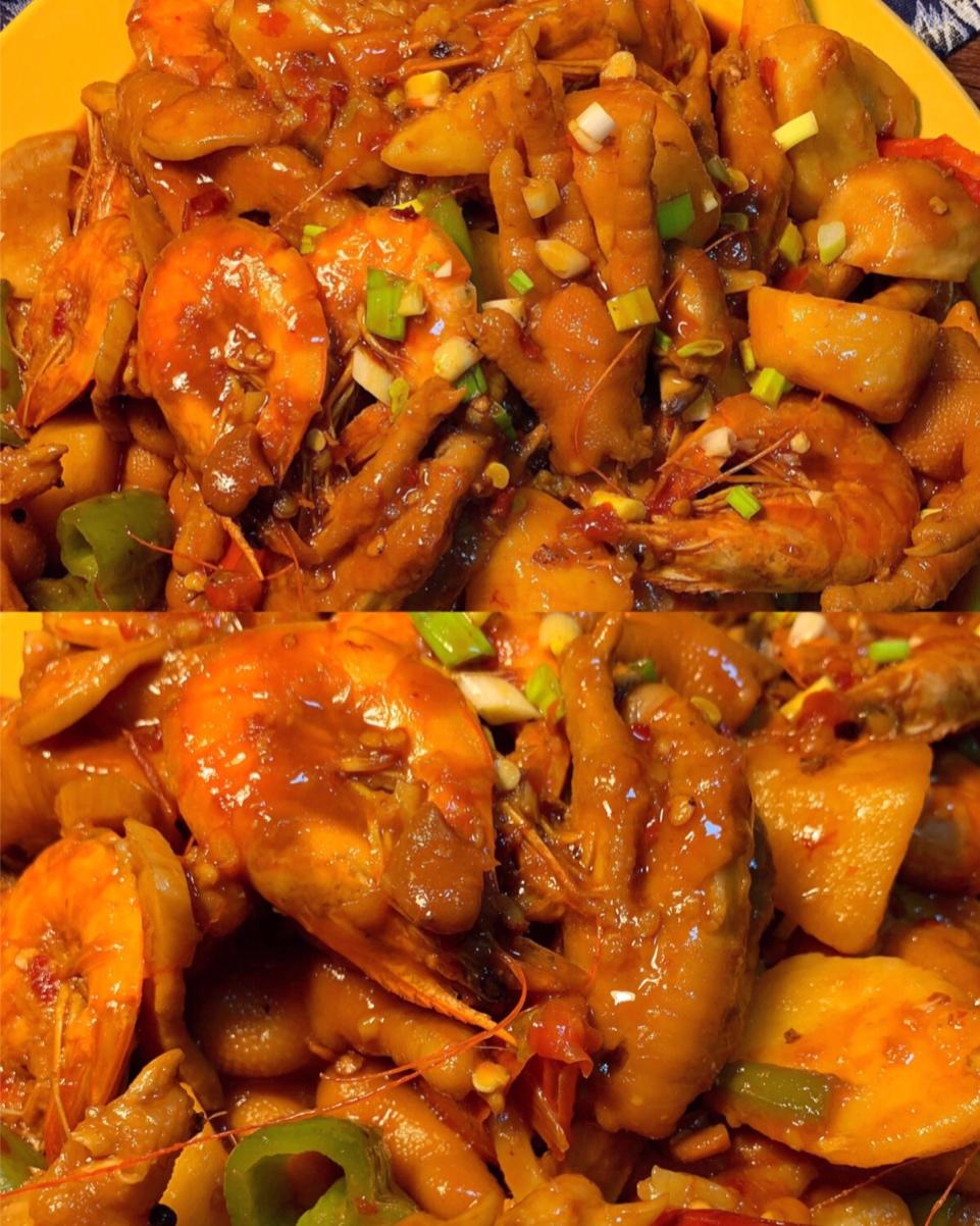 自制量足下饭的明虾煲！