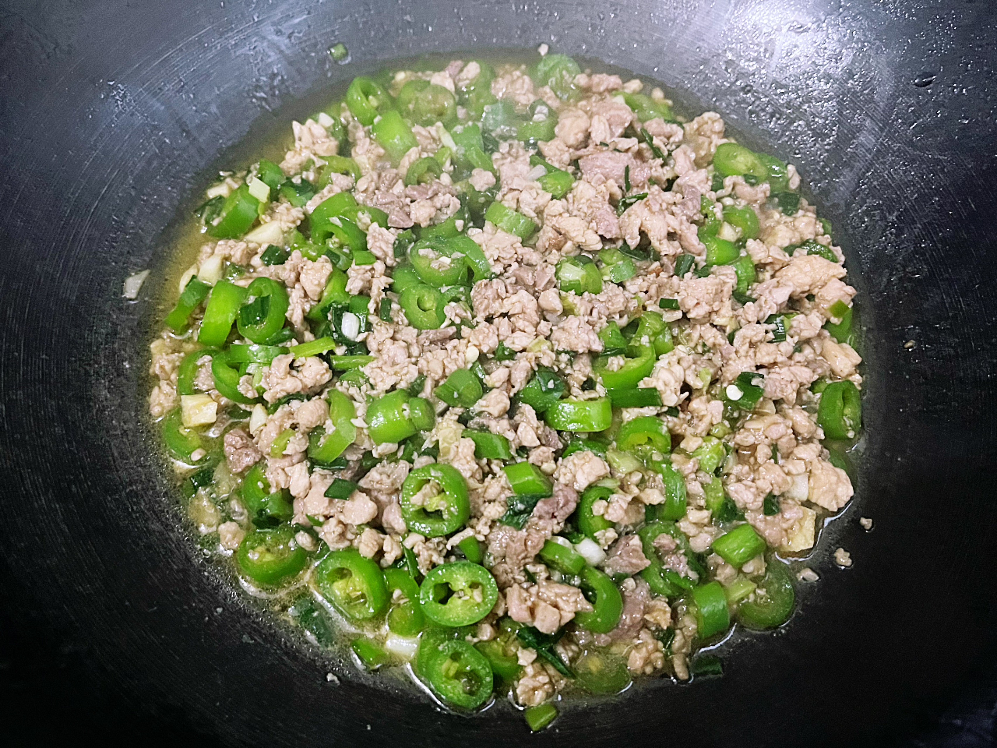 豆腐蒸蛋&青椒肉末的做法 步骤10