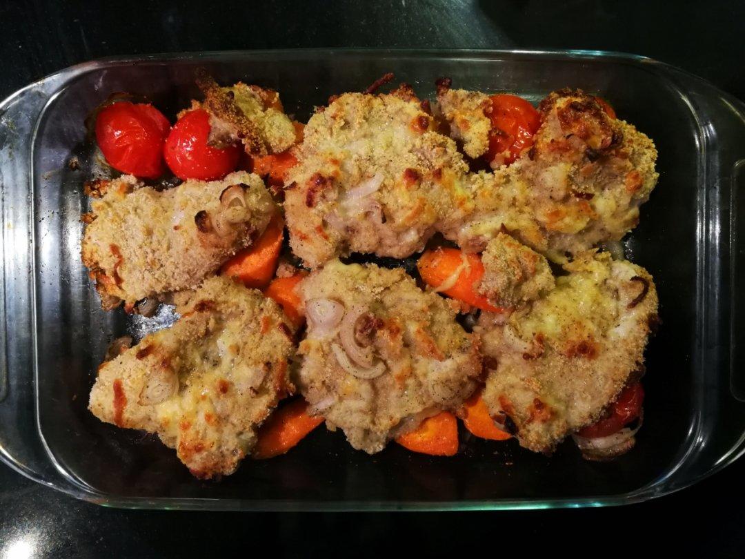 芝士面包糠烤鸡排