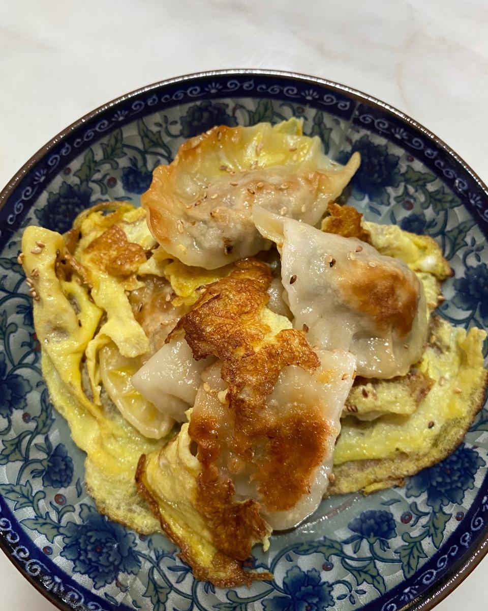 懒人快手抱蛋煎饺