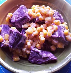 紫薯玉米沙拉的做法 步骤2