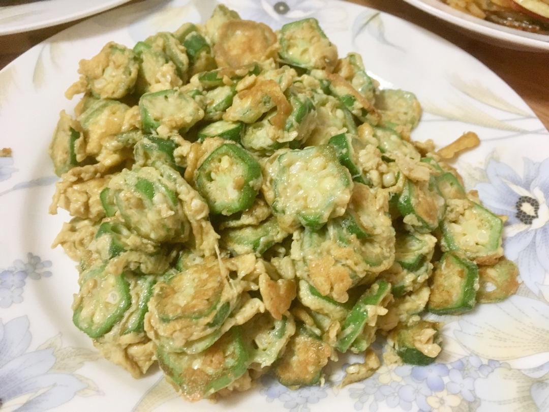 秋葵炒蛋