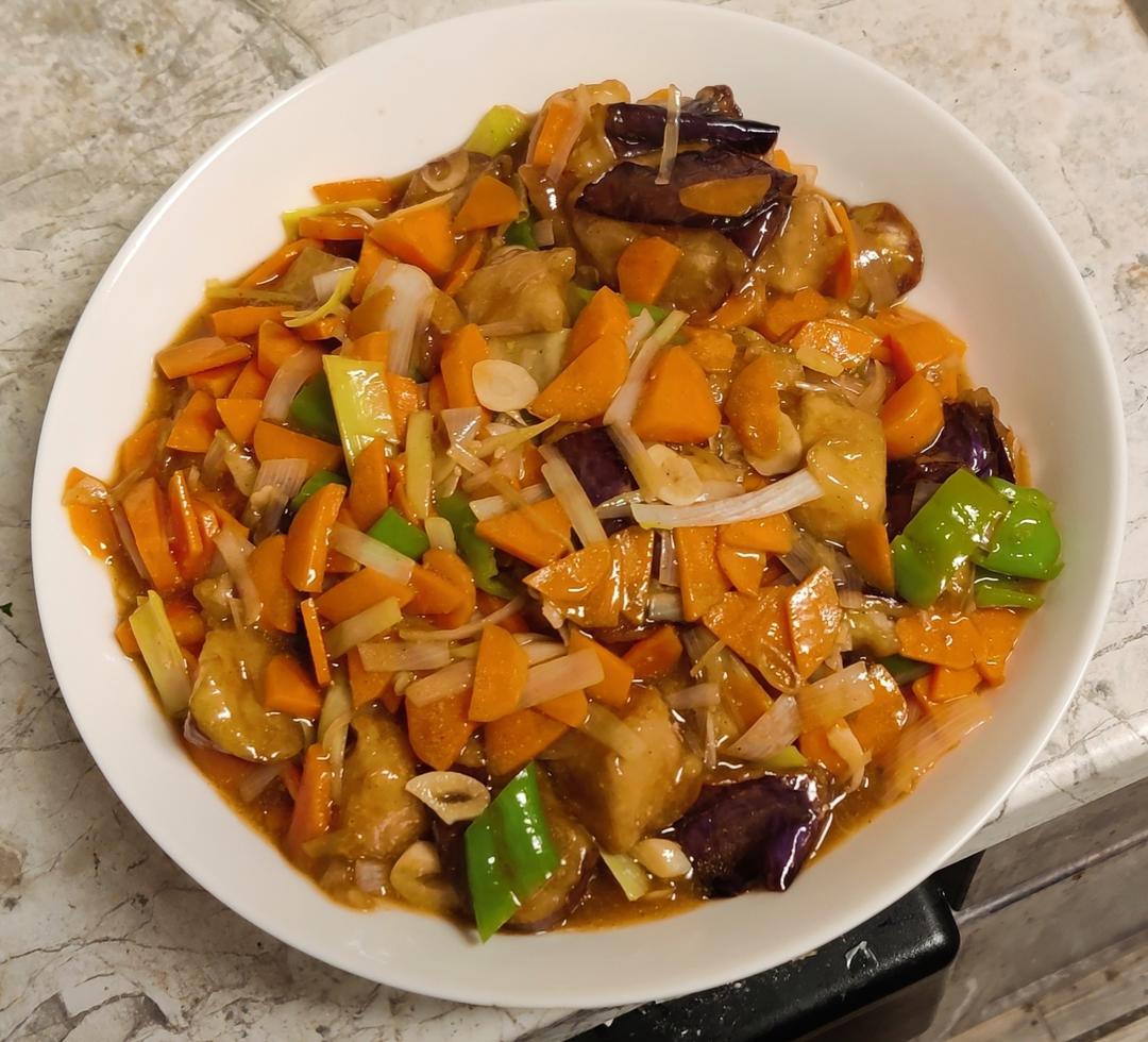 溜肉段烧茄子（东北硬菜呀哈哈）