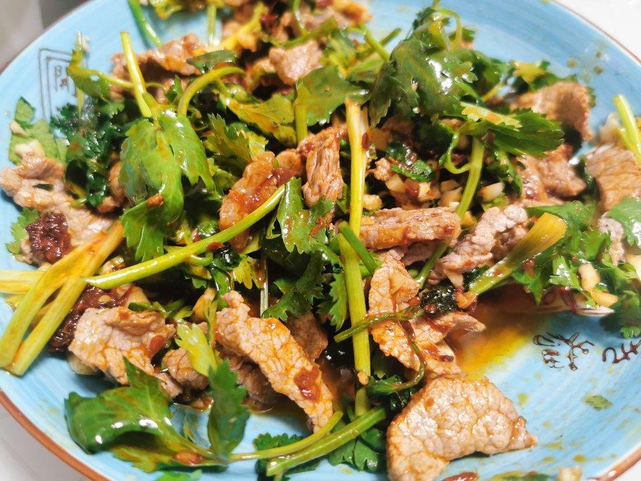 低脂版凉拌香菜牛肉