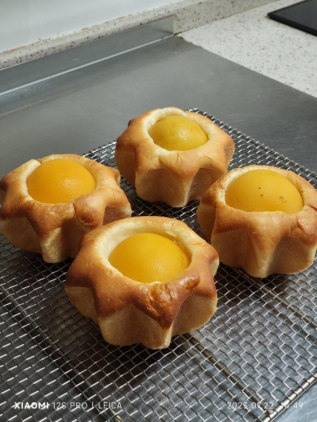 星星花🌟黄桃乳酪面包