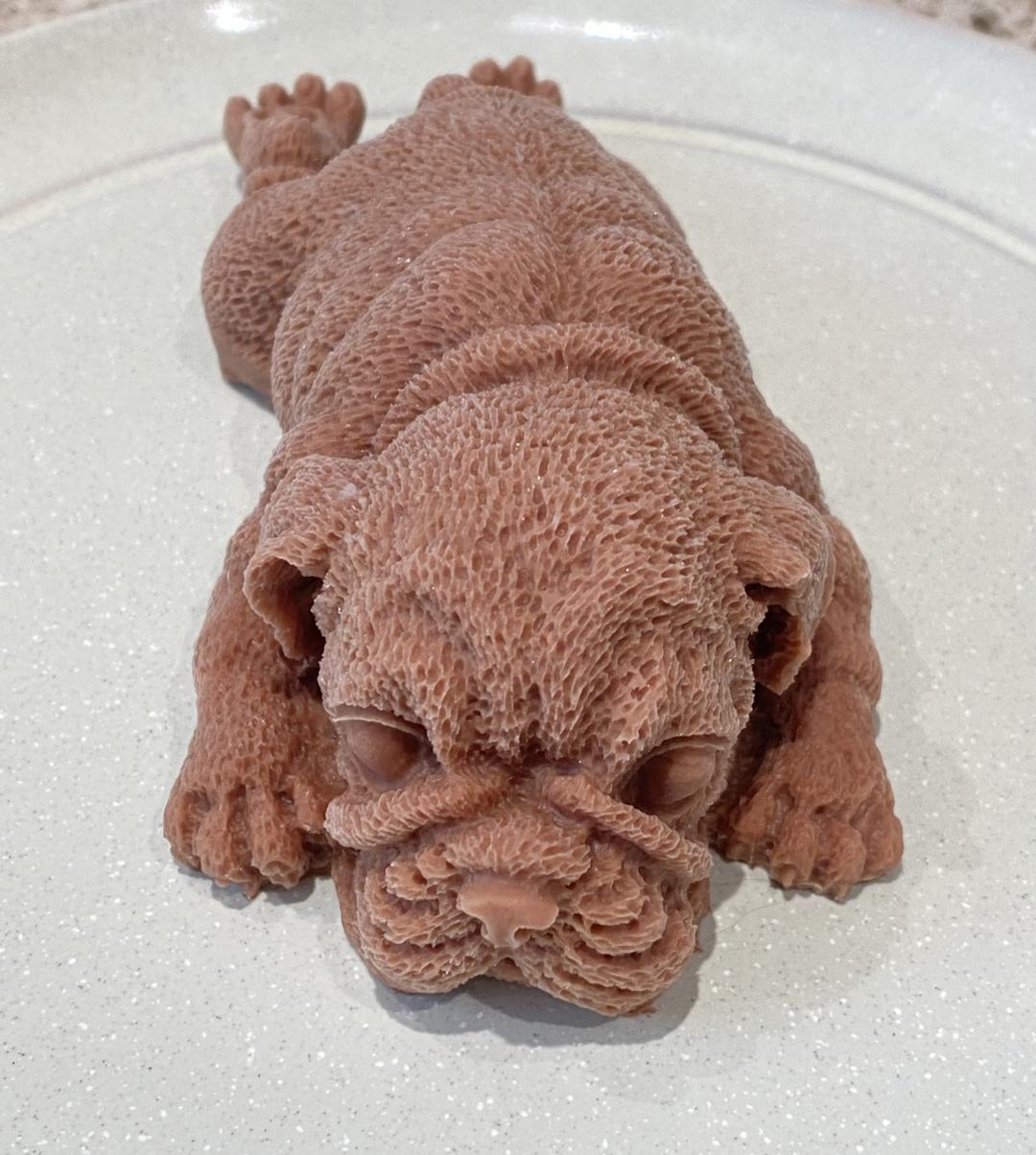 沙皮狗，脏脏小奶狗，巧克力慕斯狗，仿真卡通动物慕斯