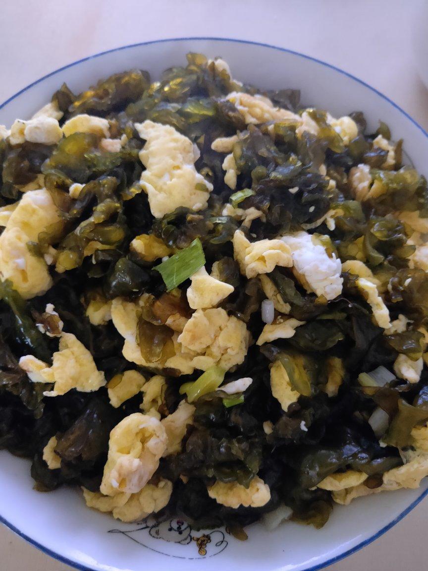 正在努力中1做的地皮菜炒鸡蛋