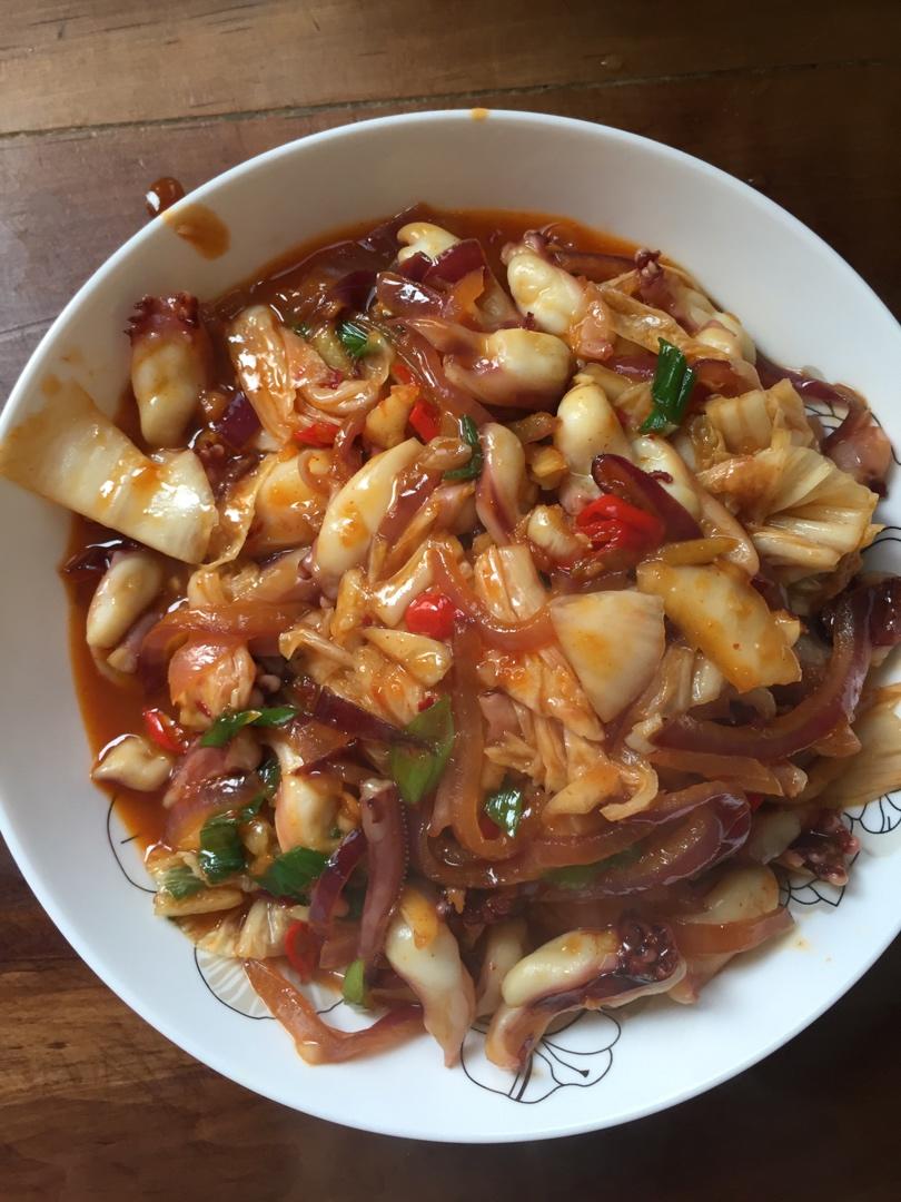 韩式辣炒鱿鱼