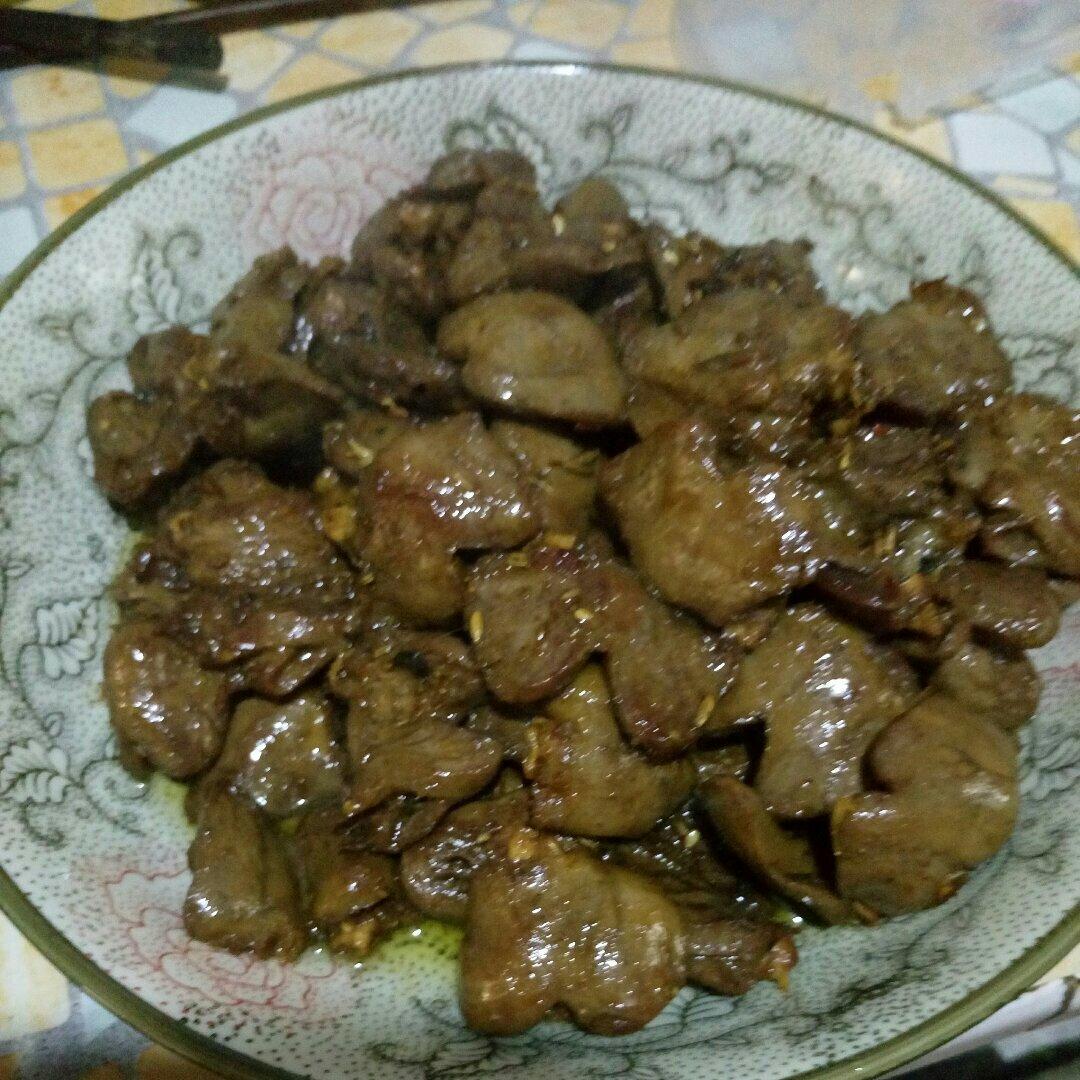 爆炒鸡心（孜然版）