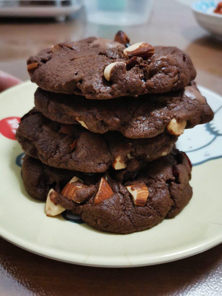 三重巧克力曲奇饼干 Triple Chocolate Cookies