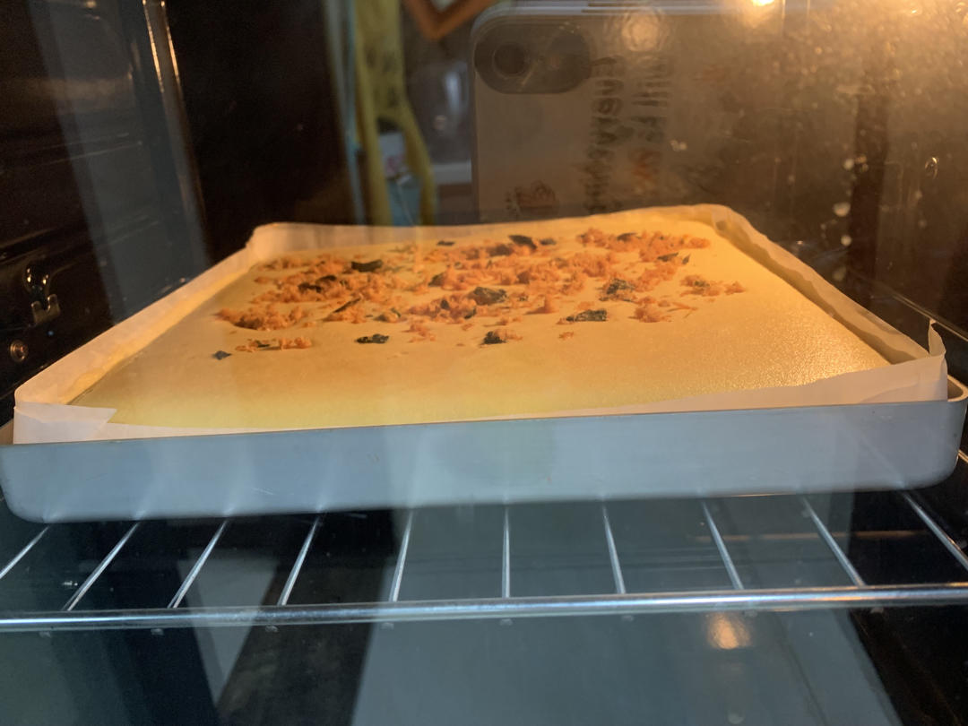⭕️香葱肉松蛋糕卷｜咸香美味｜细腻松软