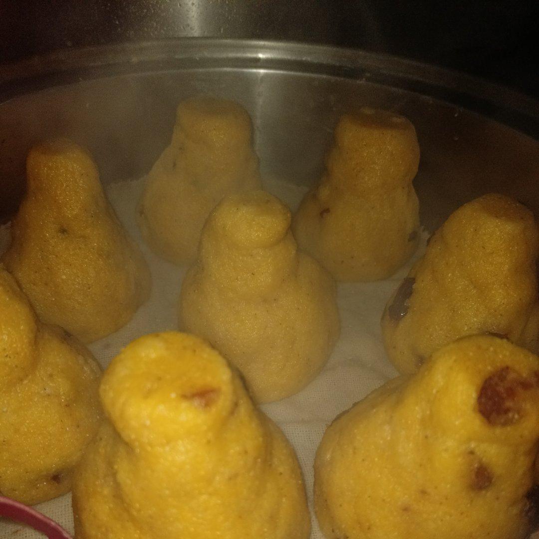 纯玉米面窝窝头(烫面.不发酵)