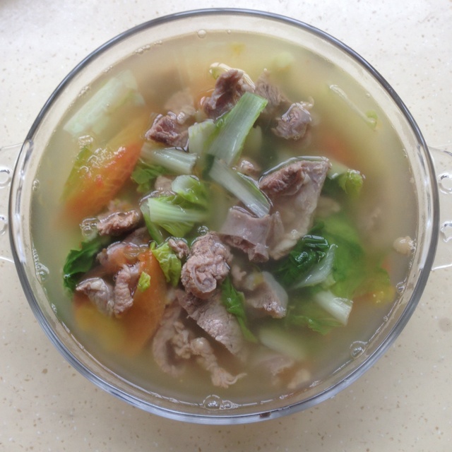 缘分kllyf做的蔬菜牛肉汤