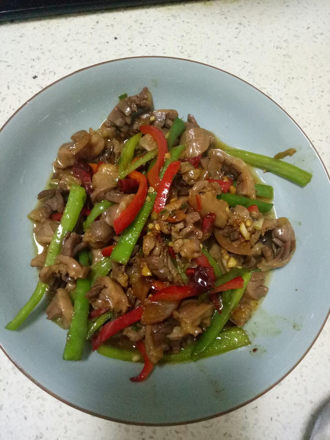 爆炒鸡杂