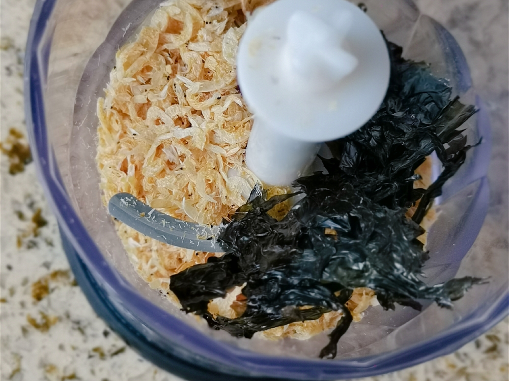 超强补钙的调味料:海苔虾皮粉