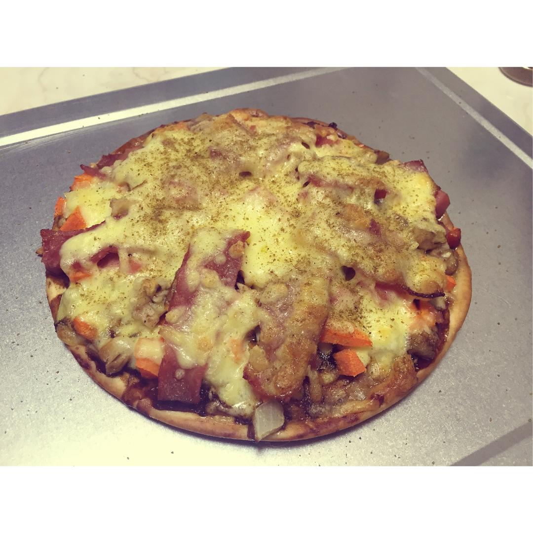 培根火腿披萨