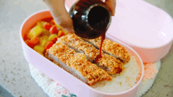 炸猪排便当【9月北鼎烤箱食谱】的做法