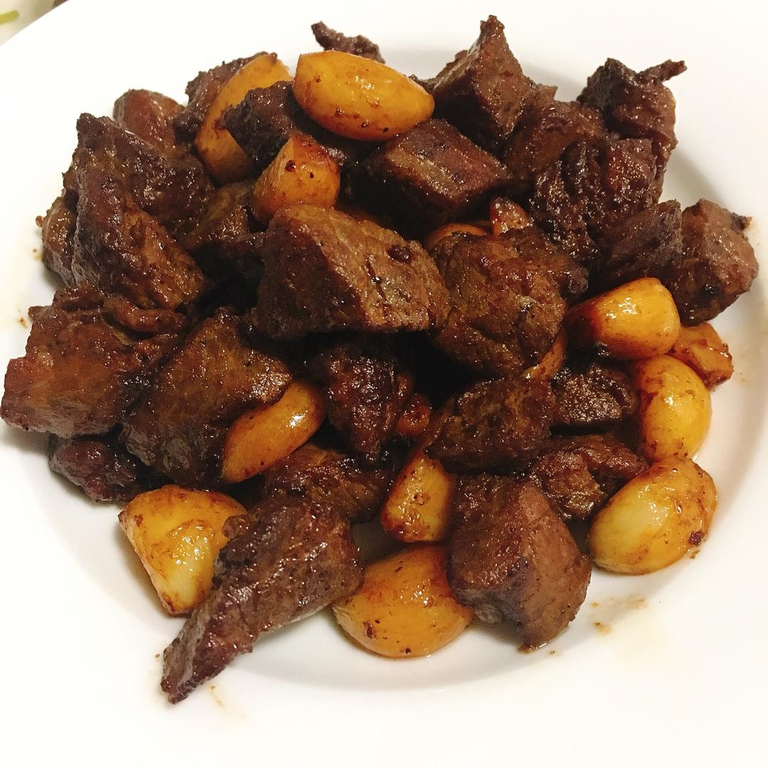 黑蒜子牛肉粒