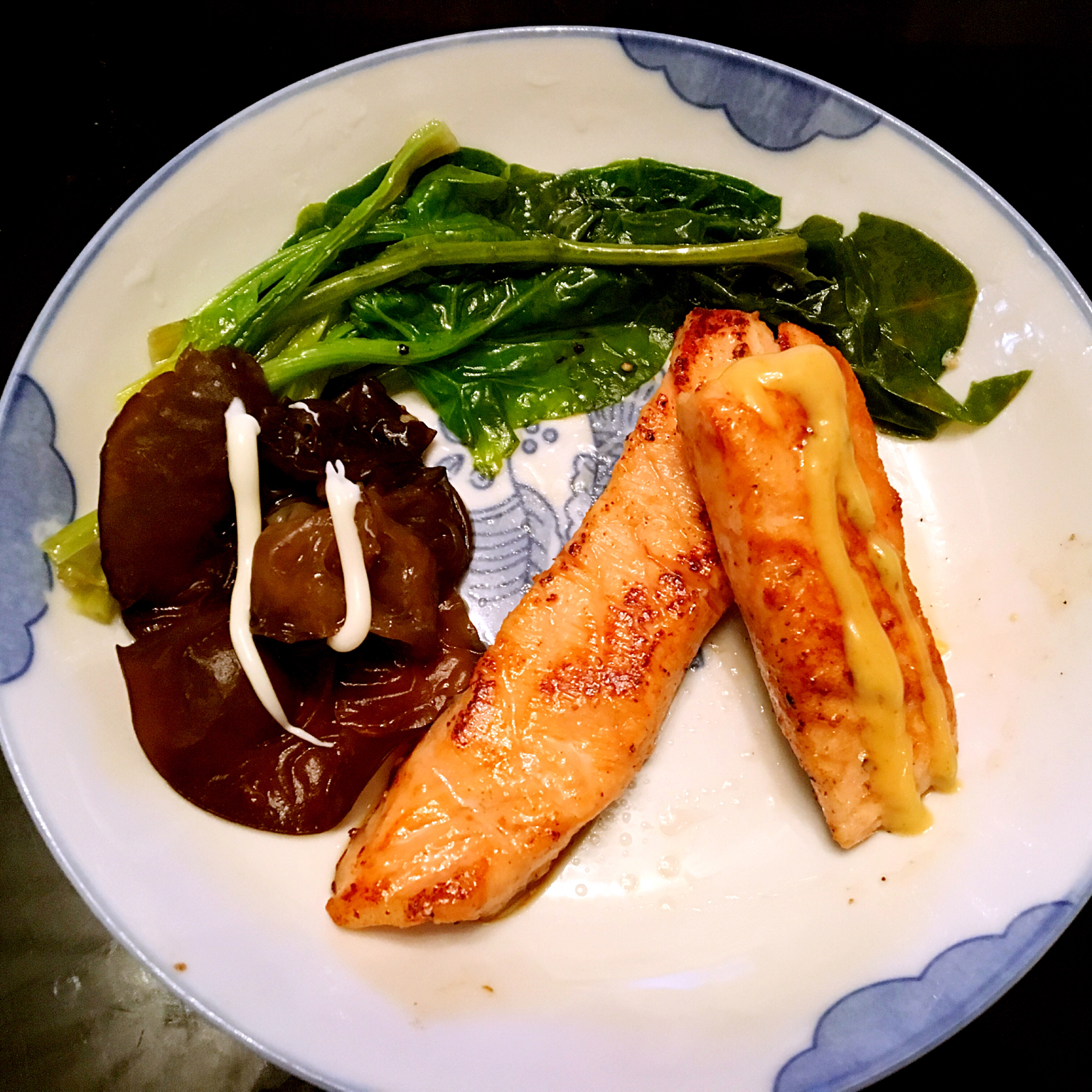 和风早餐——盐煎三文鱼