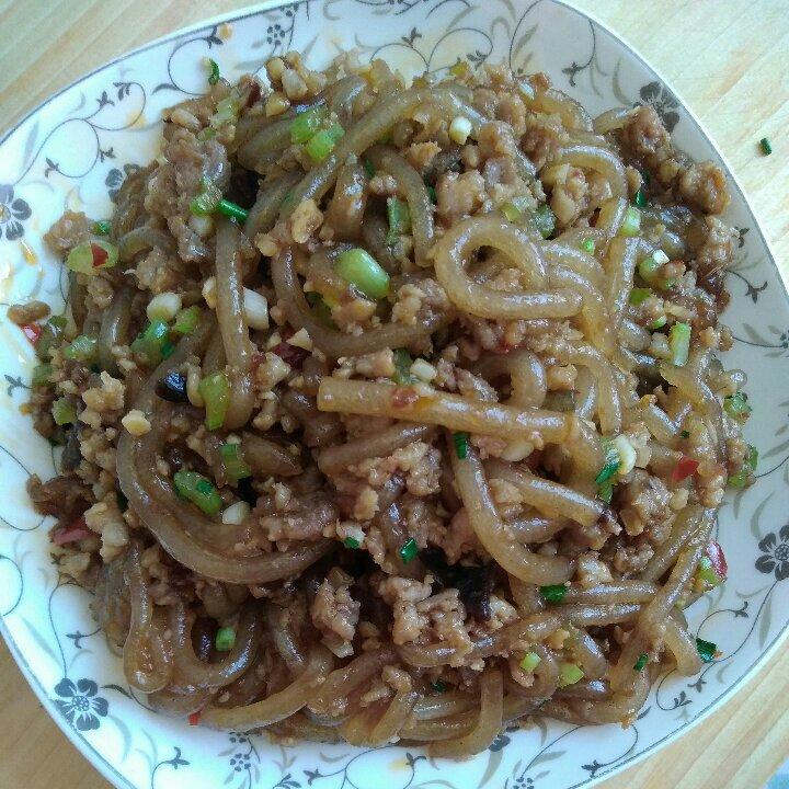 肉末炒粉丝