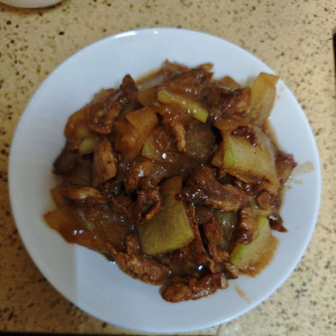 冬瓜炒肉片，红烧冬瓜
