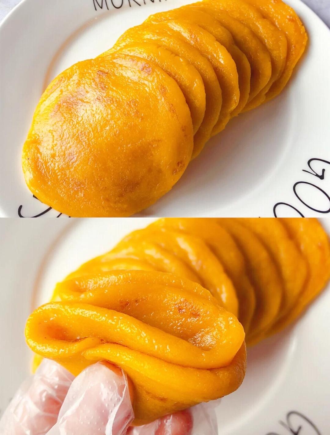 超级软糯好吃 无糖黄金南瓜饼 今天早餐就吃它吧！！的做法