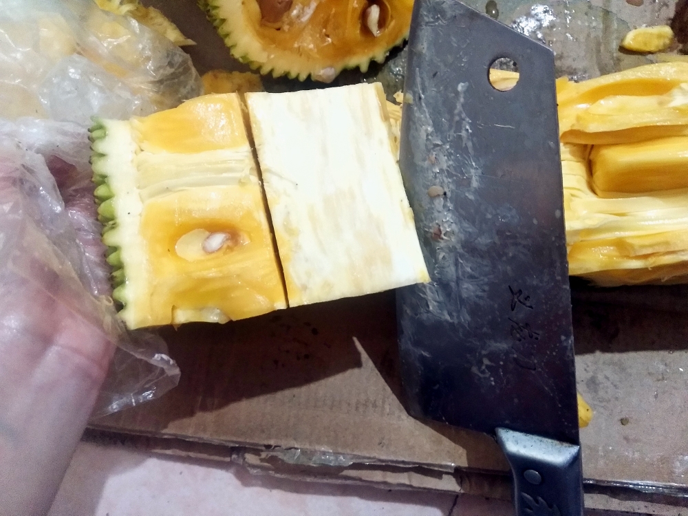 💯详细的菠萝蜜开法+吃法（适合新手）❗️❗️的做法 步骤21