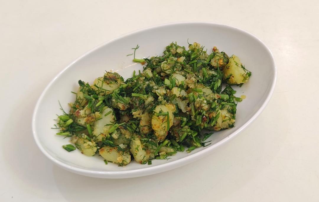 肉丁土豆炒茴香