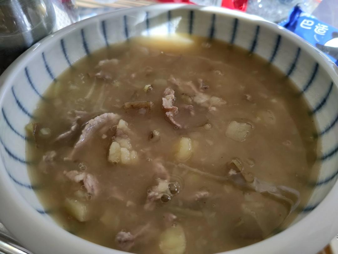 酸辣土豆肉末汤