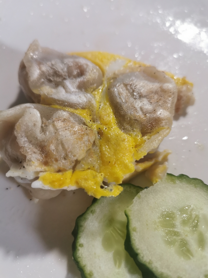 宿舍菜谱/三明治机抱蛋煎饺的做法