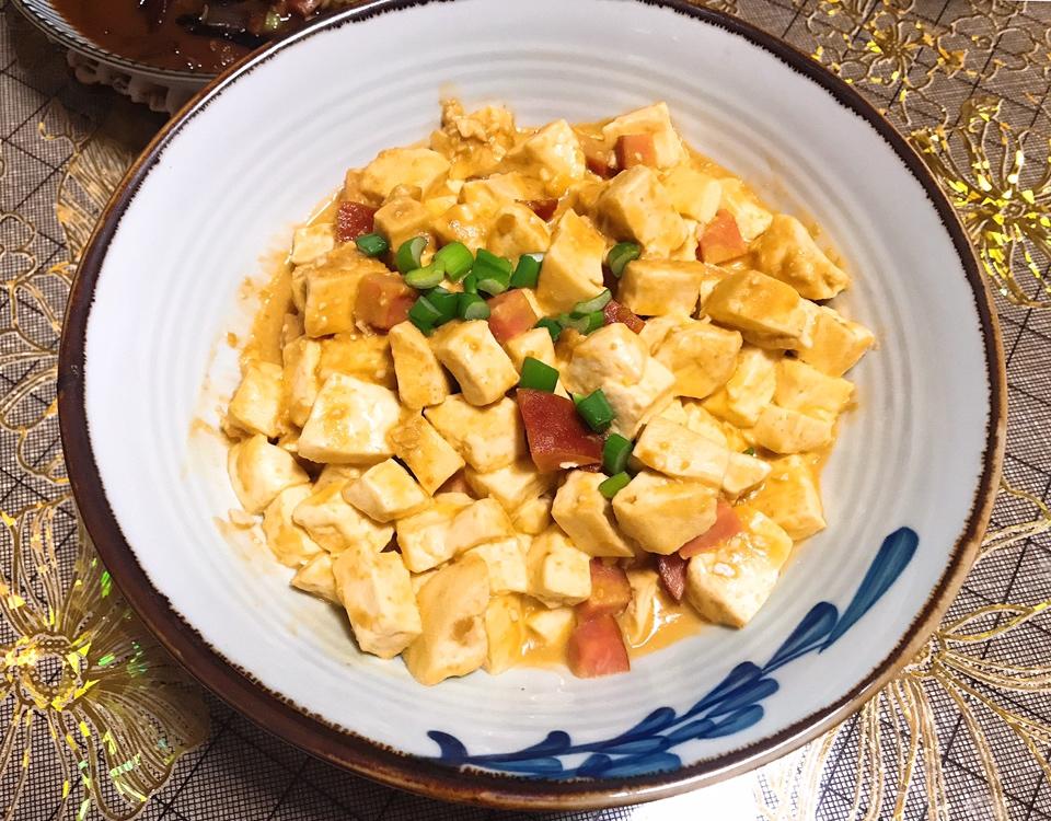 老丁的私房菜-蟹黄豆腐
