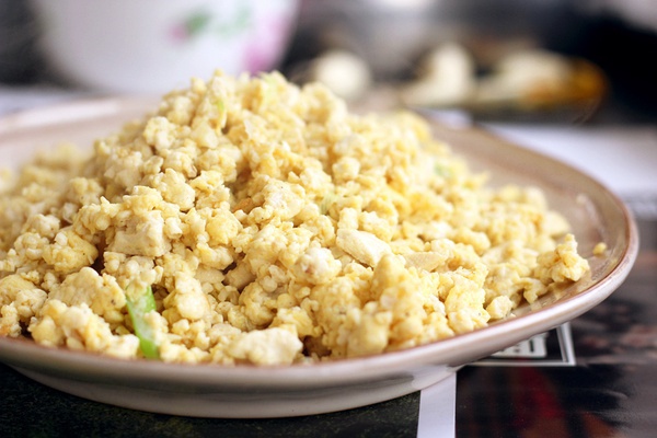 大薄荷做的鸡刨豆腐