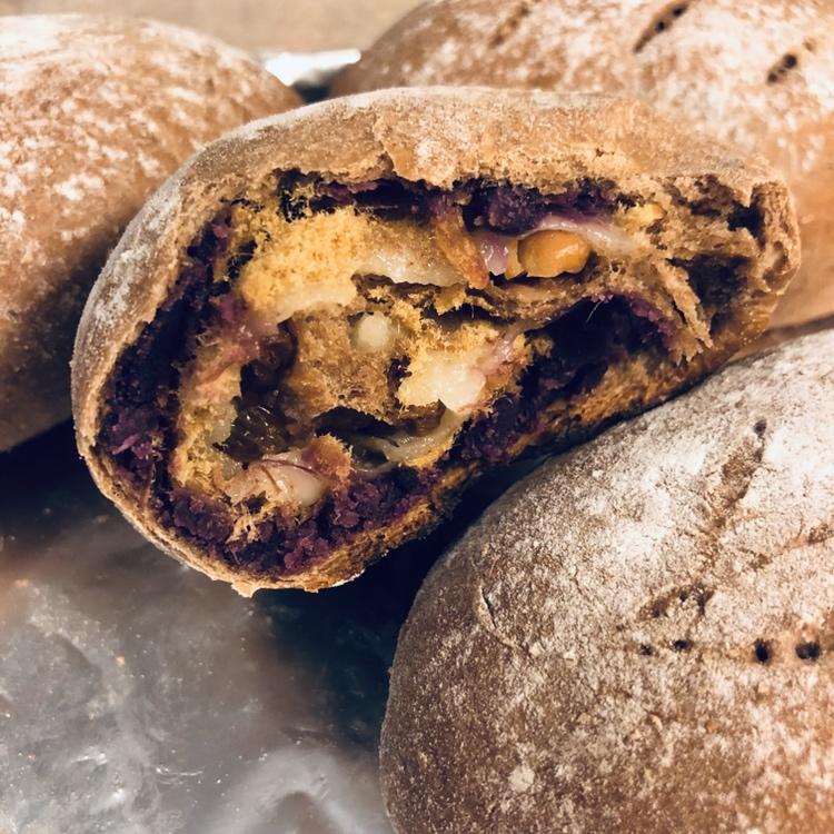 全麦可可麻薯软欧包