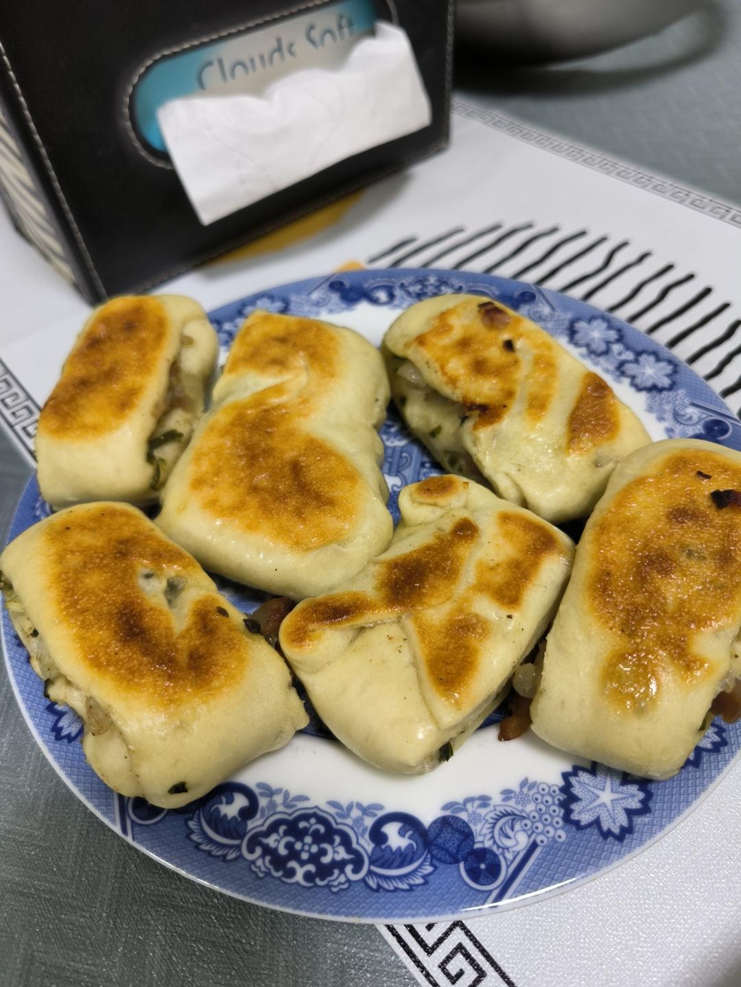 葱花火腿饼