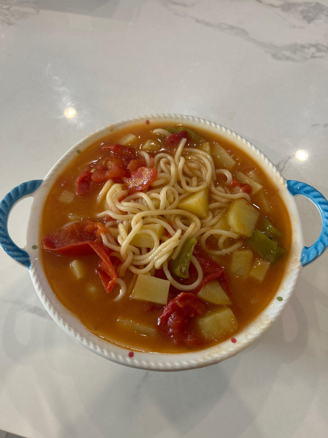 番茄土豆炝锅面