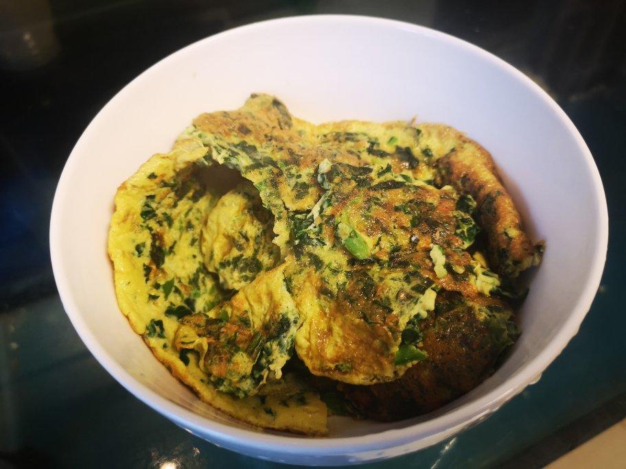 【减脂期】无油菠菜鸡蛋饼