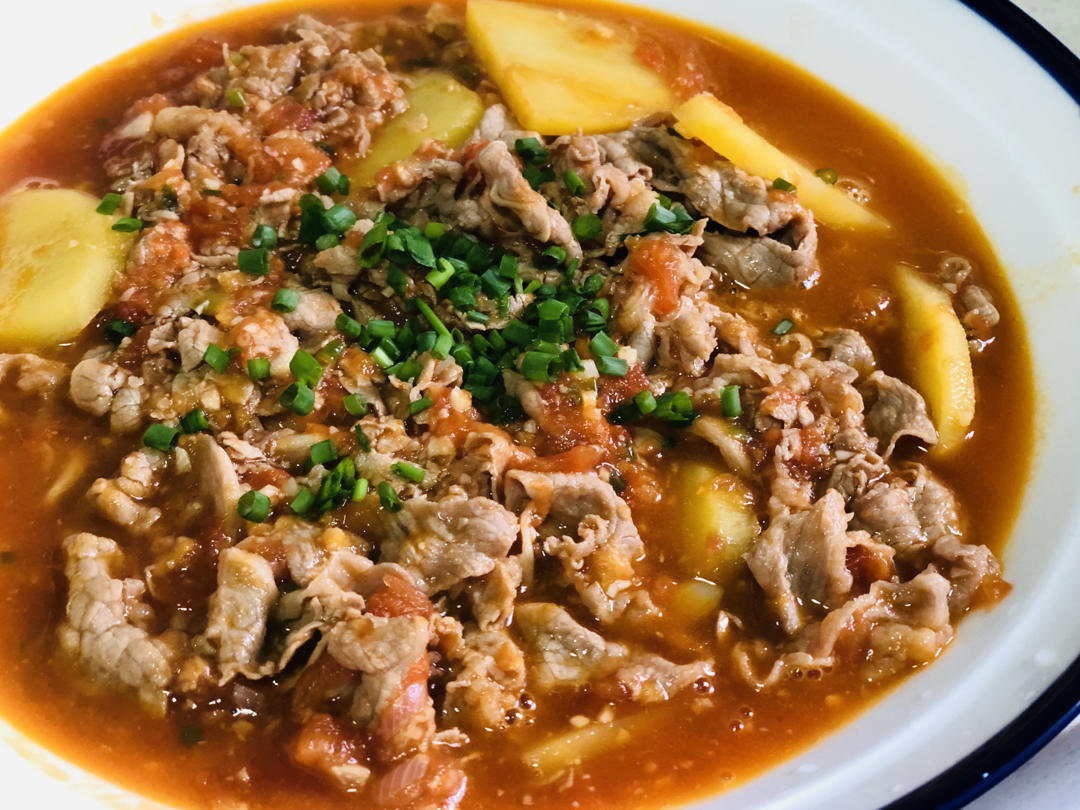 超开胃的番茄土豆肥牛汤‼️下米饭无敌了