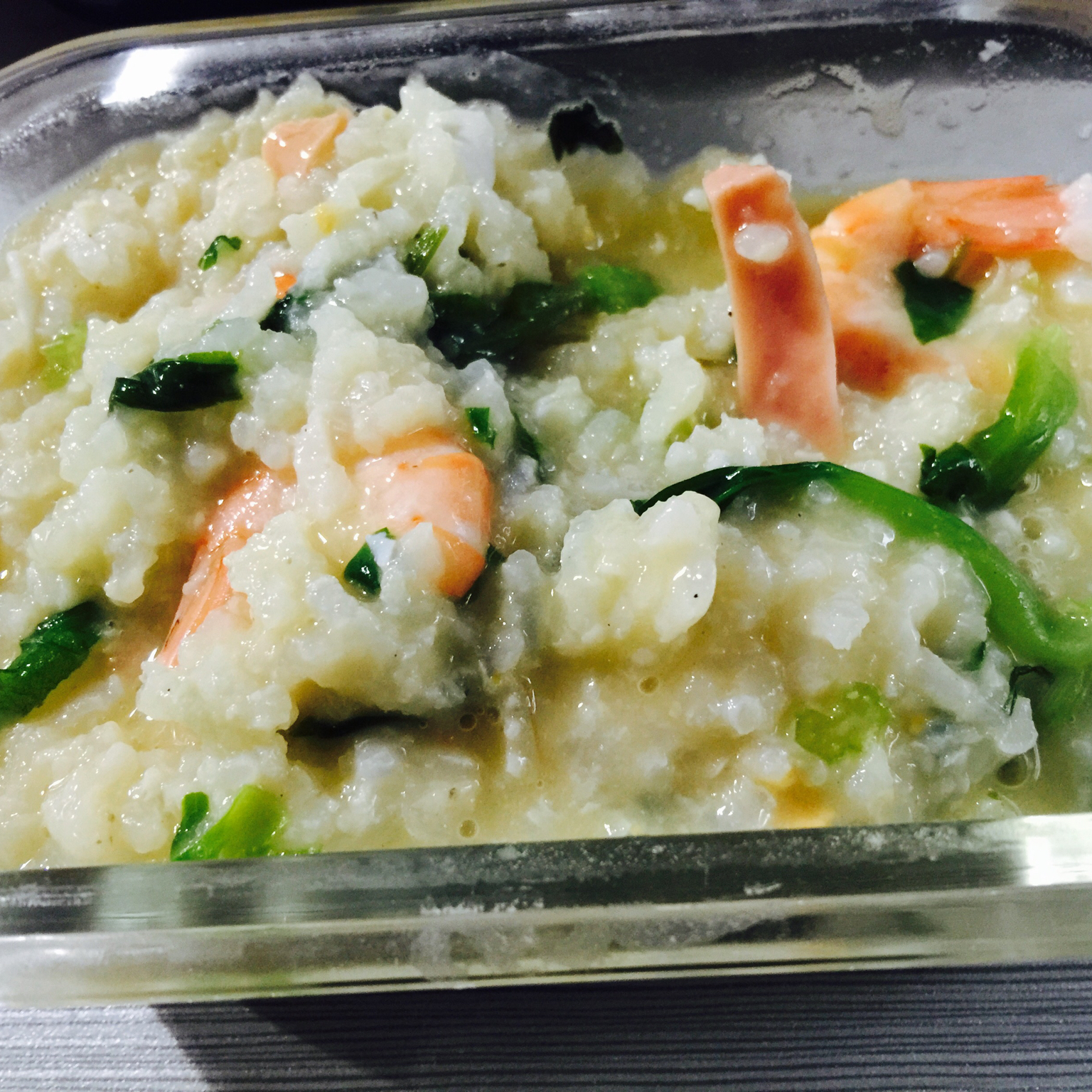 鲜虾砂锅粥