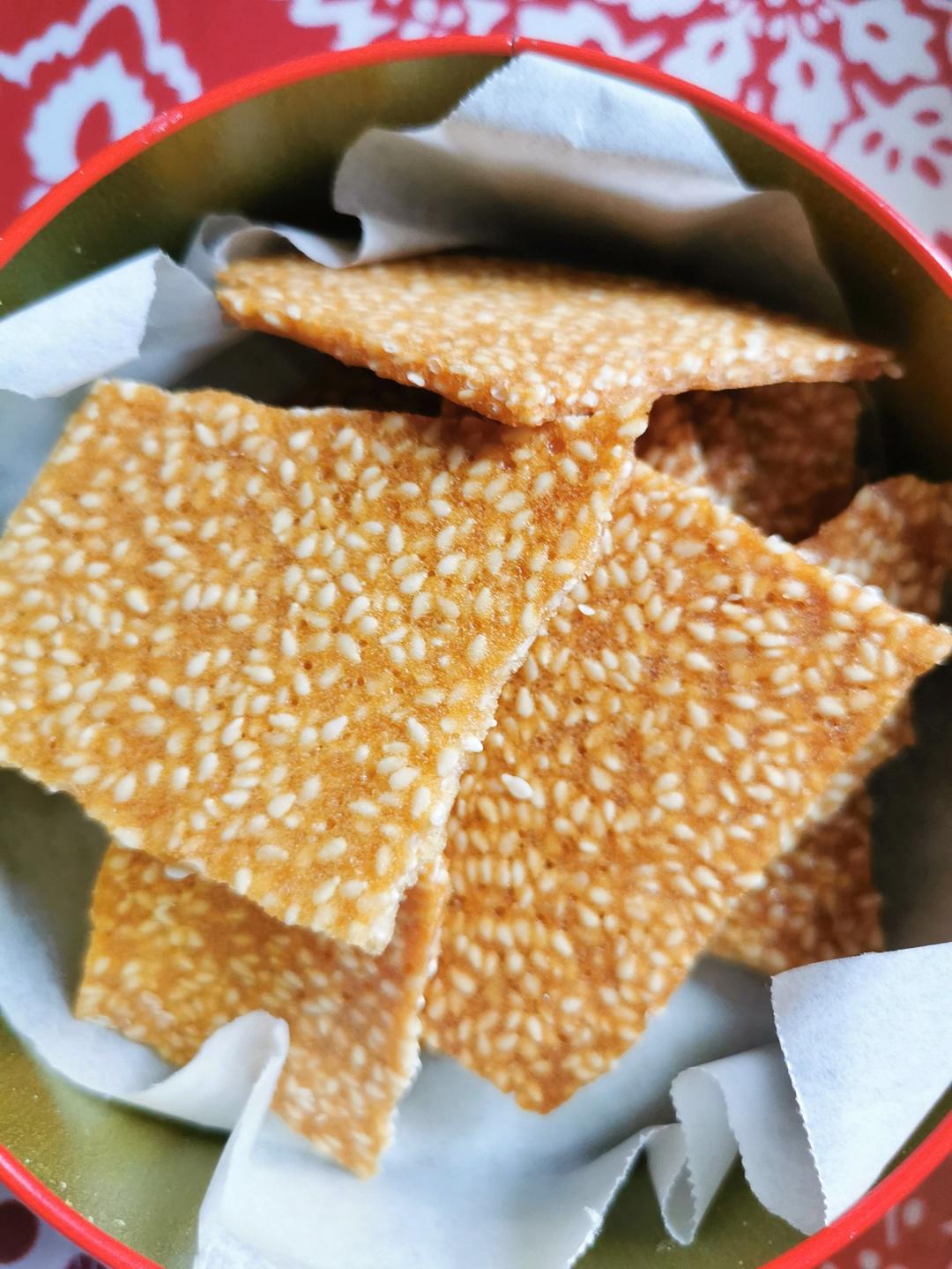 芝麻薄脆～香脆可口，大人小孩都喜欢