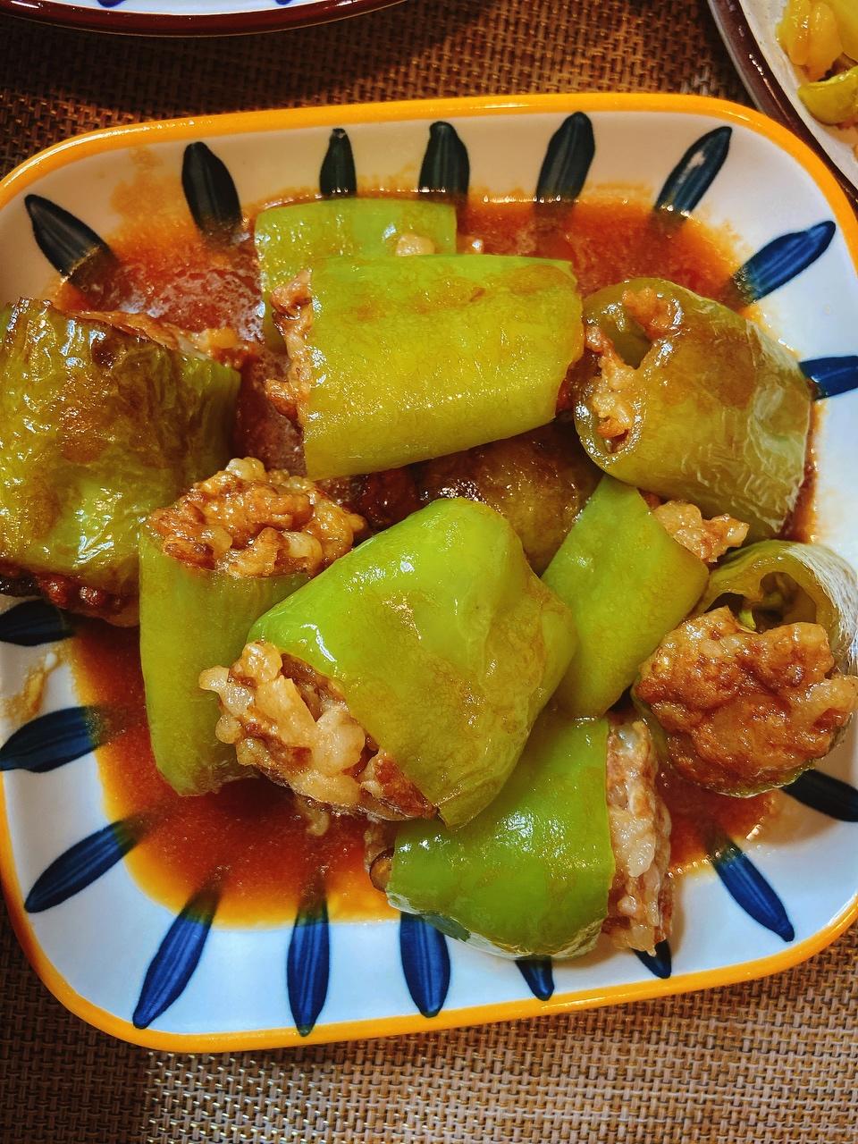 青椒酿肉的做法