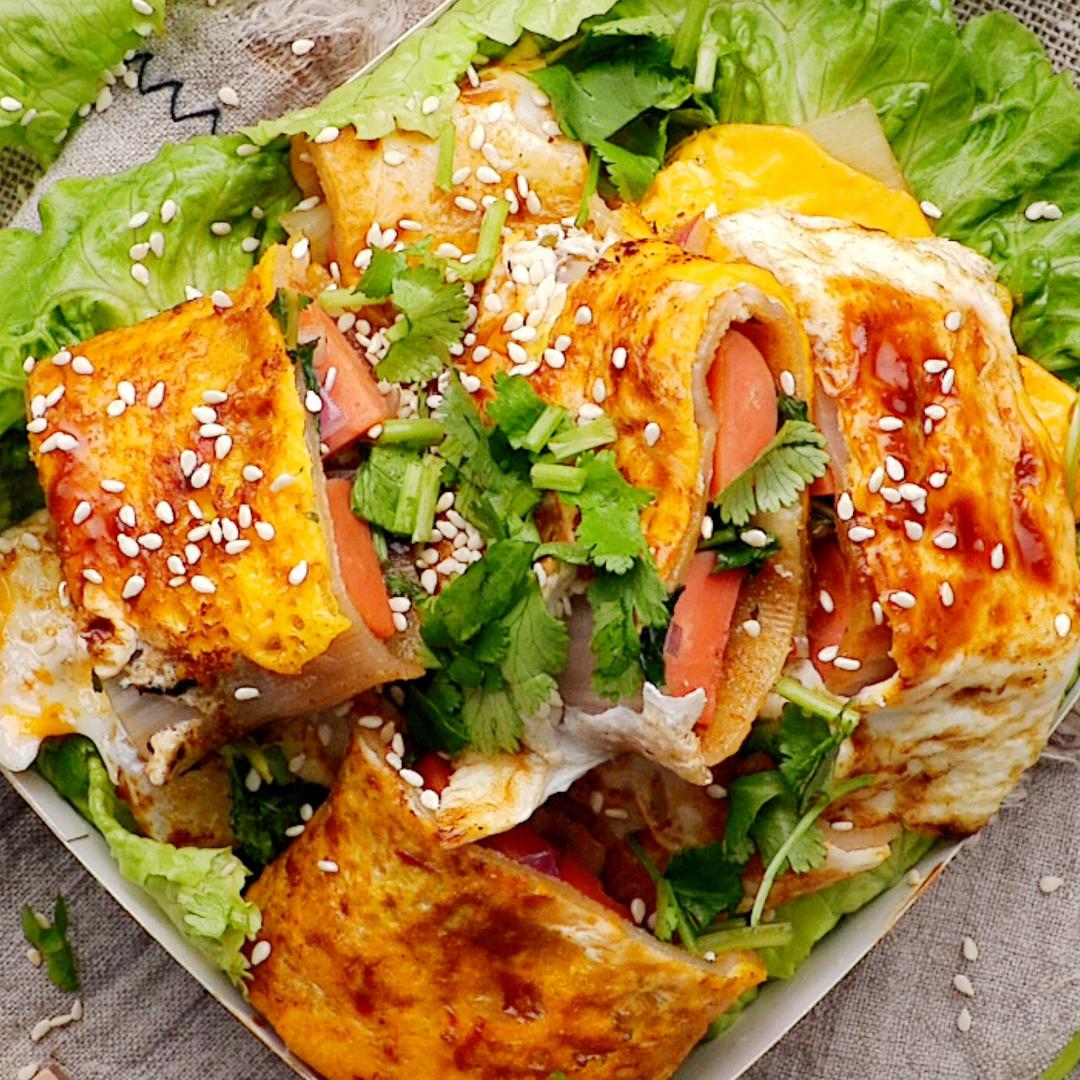 东北烤冷面的做法