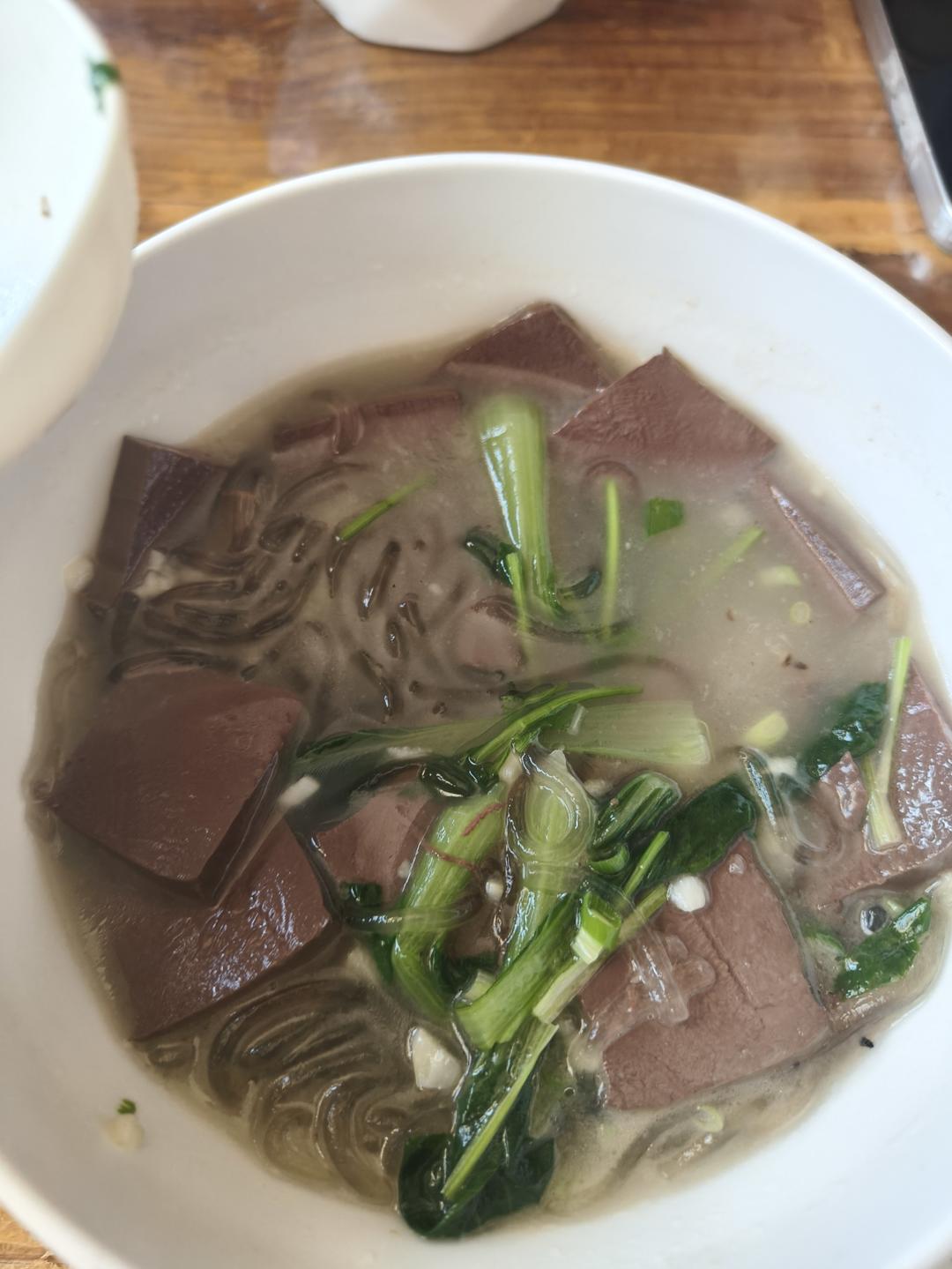 鸭血粉丝汤（无浓汤宝）