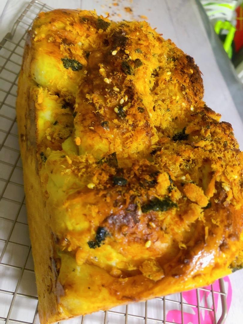 香葱肉松手撕吐司