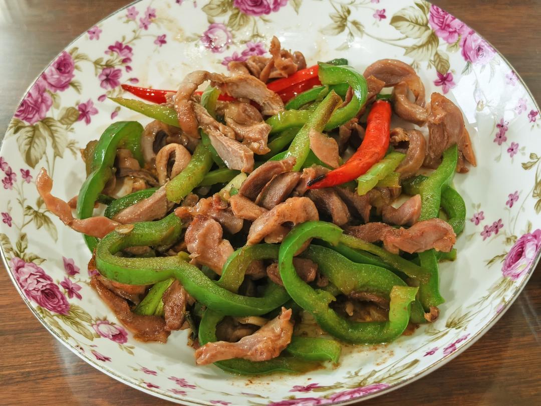 巨好吃的青椒炒鸡胗