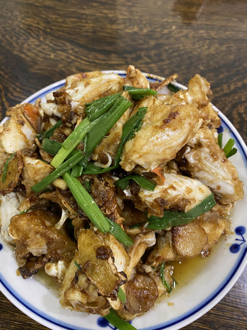 姜葱炒梭子蟹