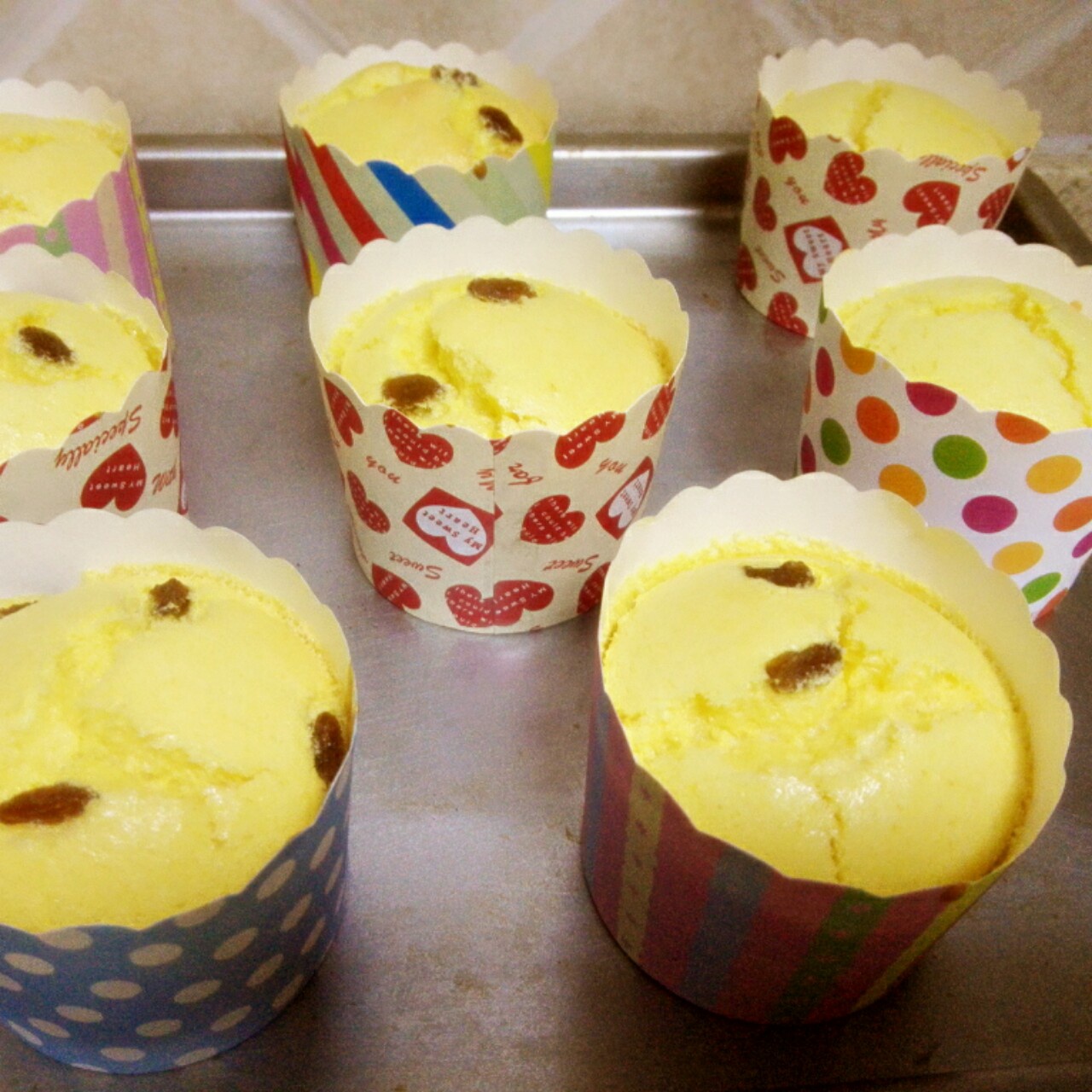 软绵绵戚风纸杯蛋糕