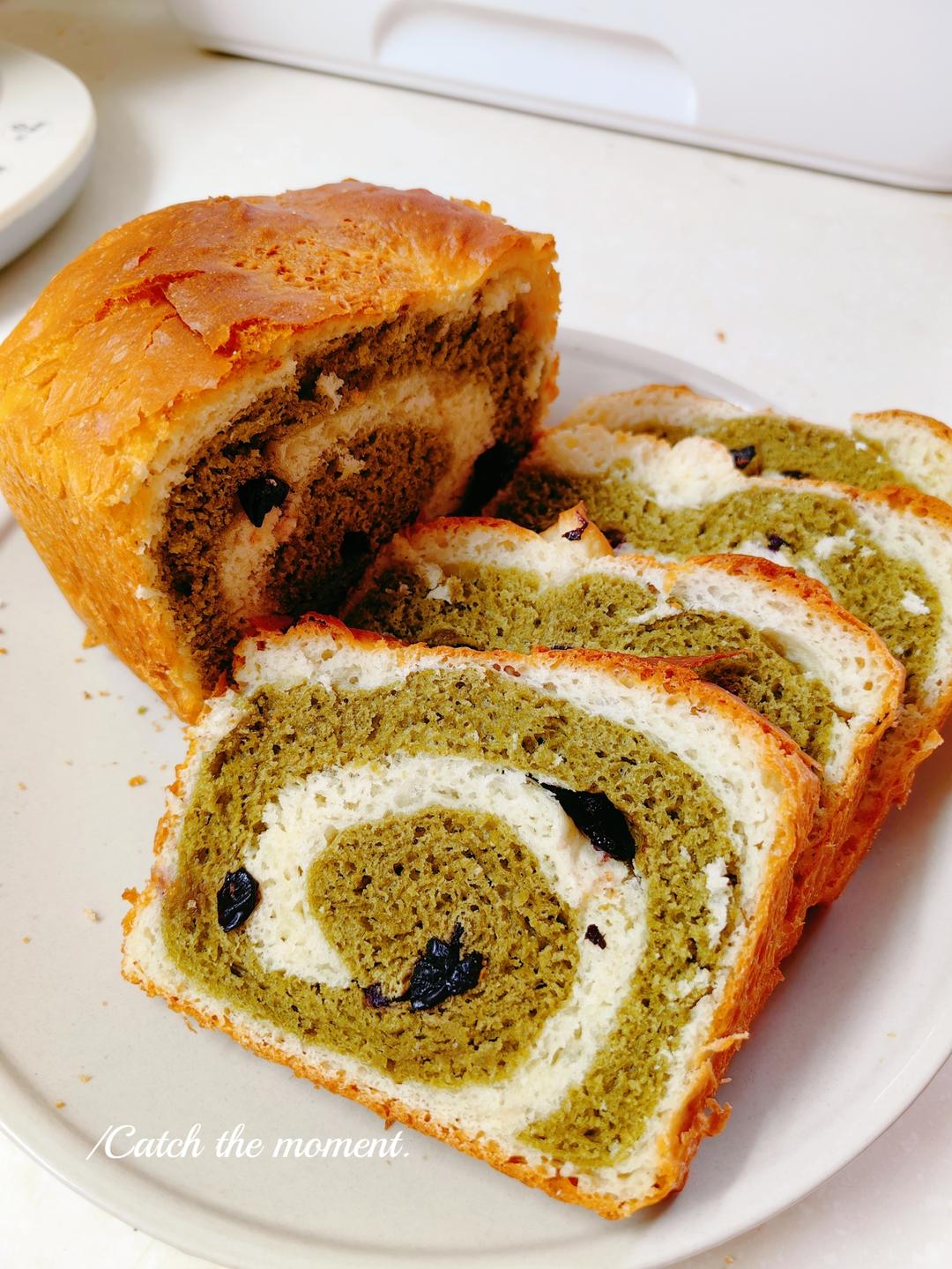 抹茶蜜豆吐司