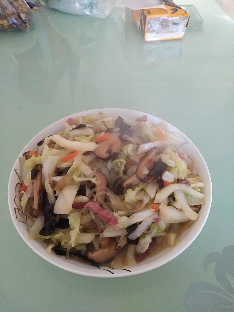 卷心菜炒粉丝 Glass noodles with Cabbage