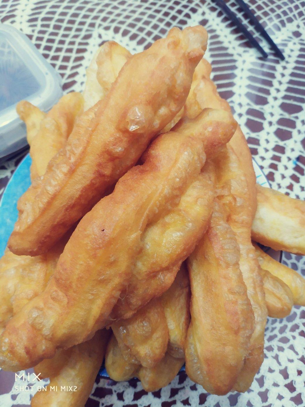 自制无泡打粉油条